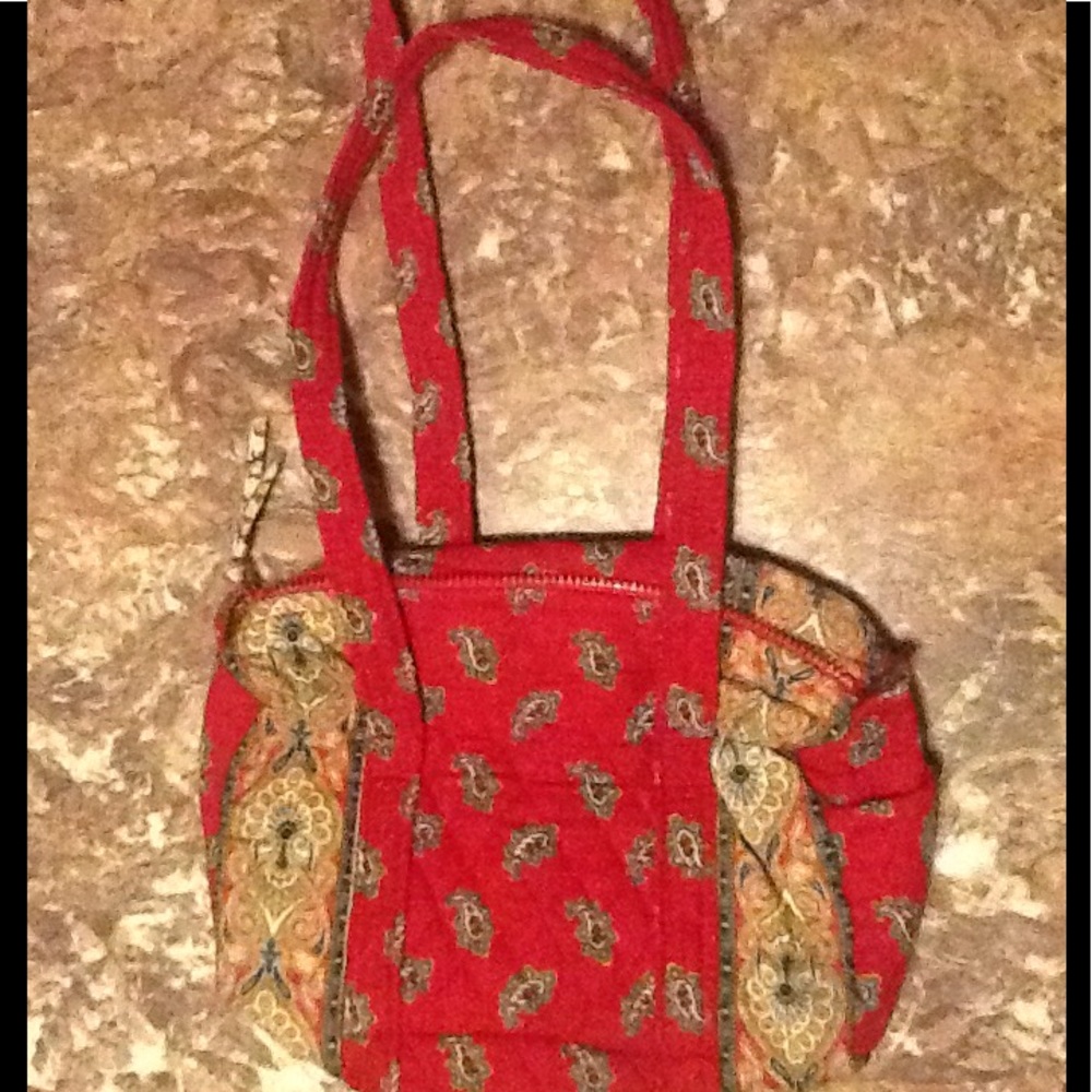 Vera Bradley Red Handbag Retired Pattern